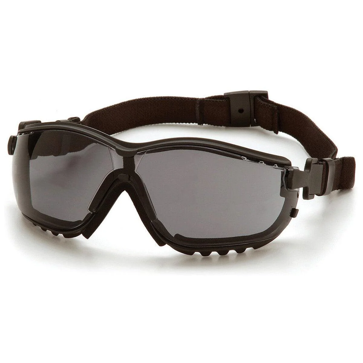 Pyramex V2G Safety Glasses/Goggles Black Frame Gray H2MAX Anti-Fog Lens - KTF Painting Interior Exterior