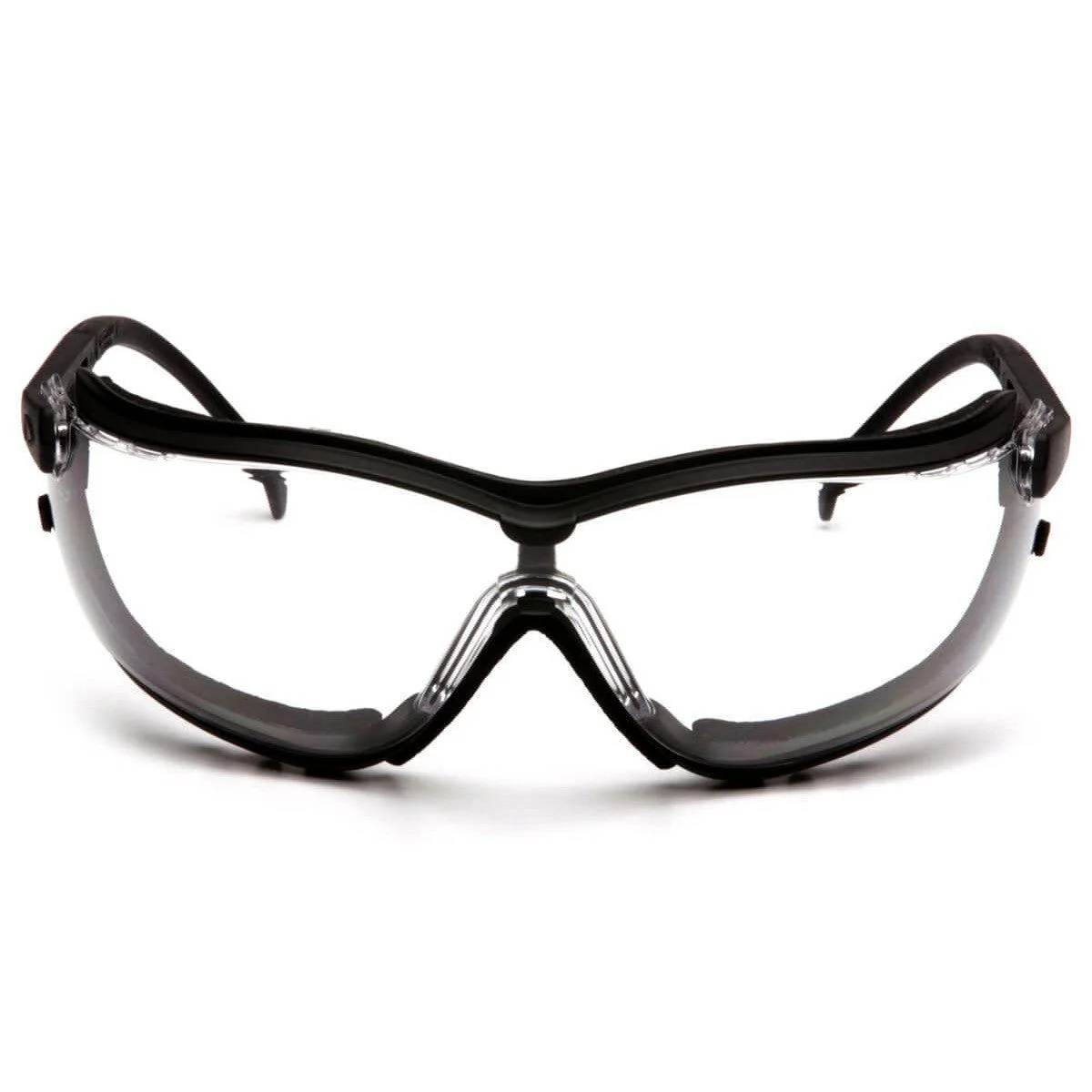 Pyramex V2G Safety Glasses/Goggles Black Frame Clear Anti-Fog Lens - KTF Painting Interior Exterior