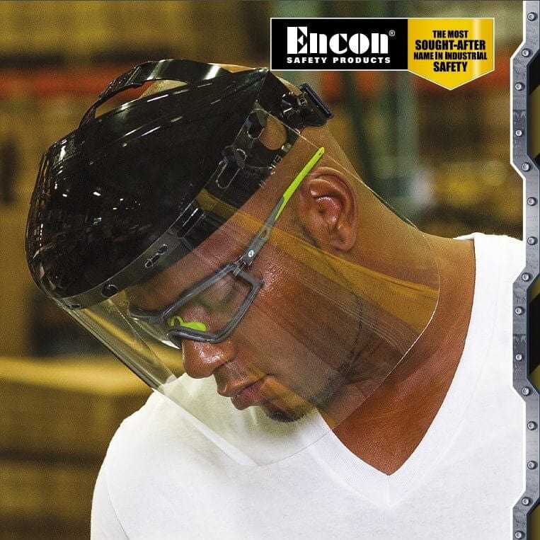 Encon Veratti Scudo Foam-Padded Safety Glasses with Gray/Green Frame and Clear Anti-Fog Lens - KTF Painting Interior Exterior